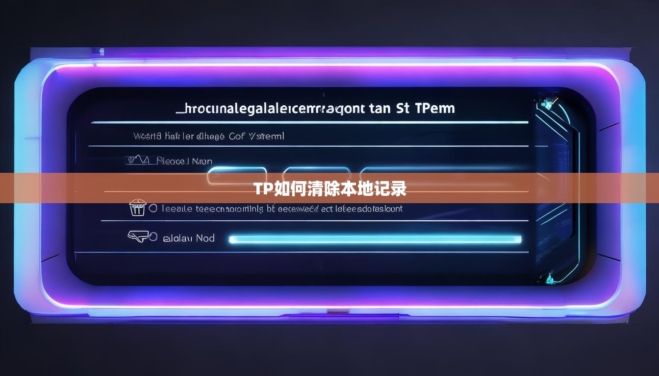 TP如何清除本地记录