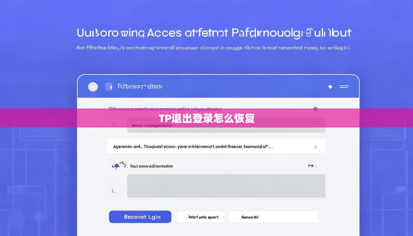 TP退出登录怎么恢复